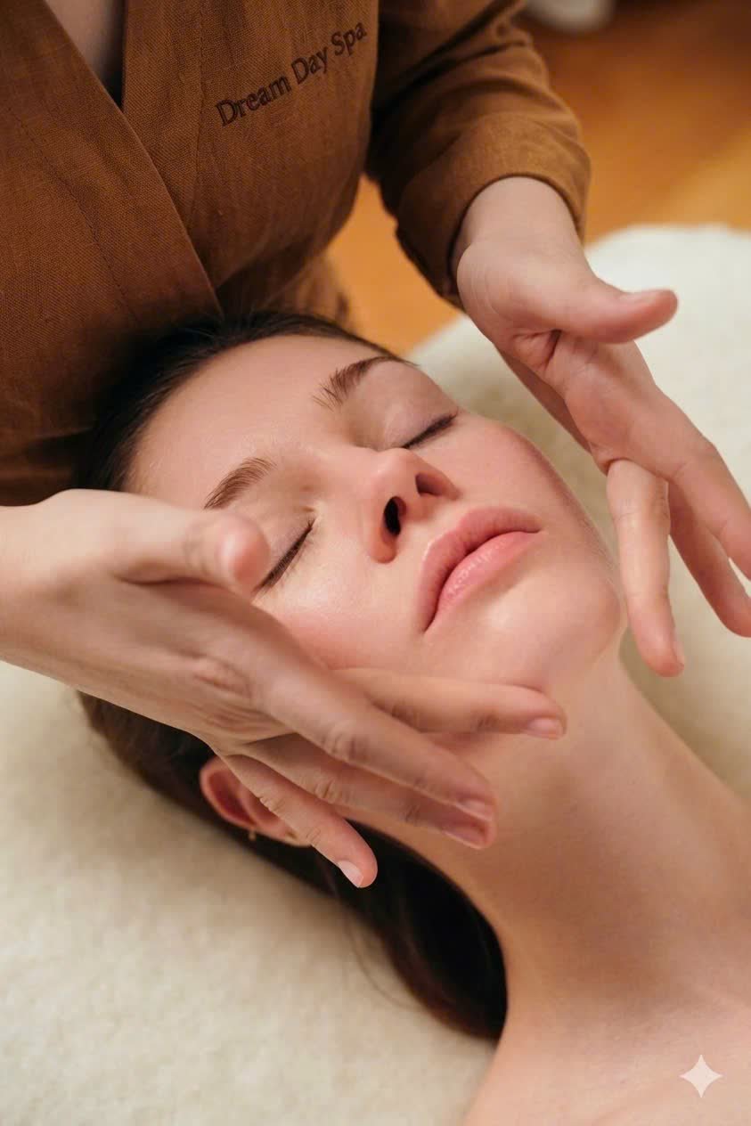 Rejuvenating facial skincare treatment